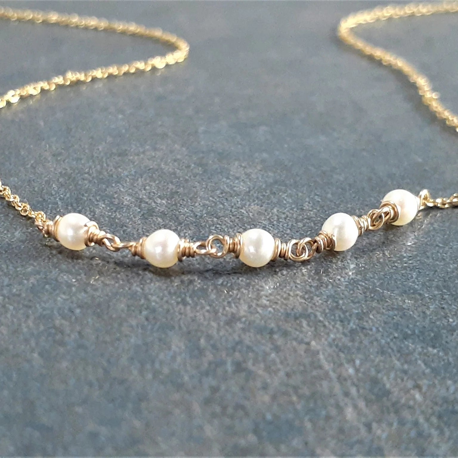 Beaded Freshwater Pearl Necklace