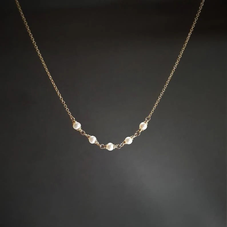 Beaded Freshwater Pearl Necklace